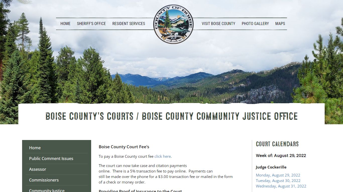 Courts – Boise County