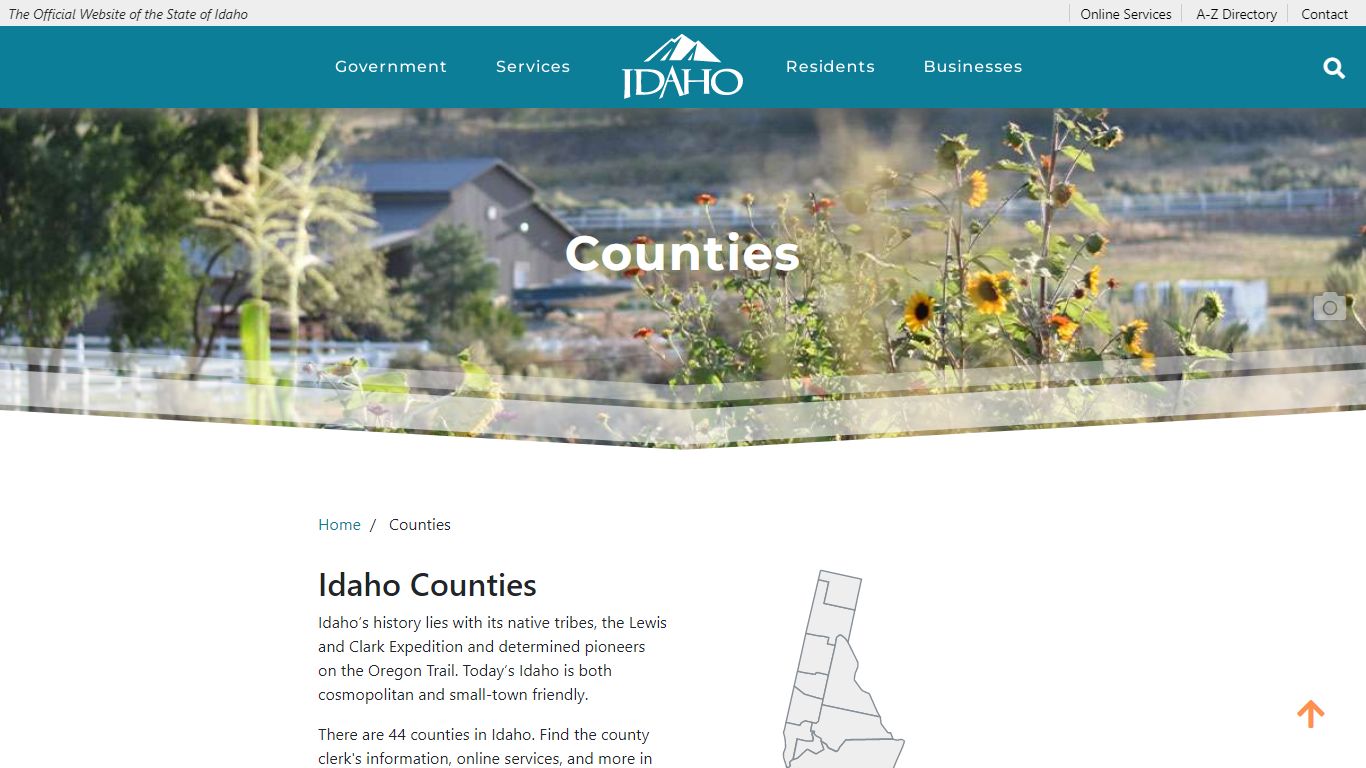 Counties | The Official Website of the State of Idaho